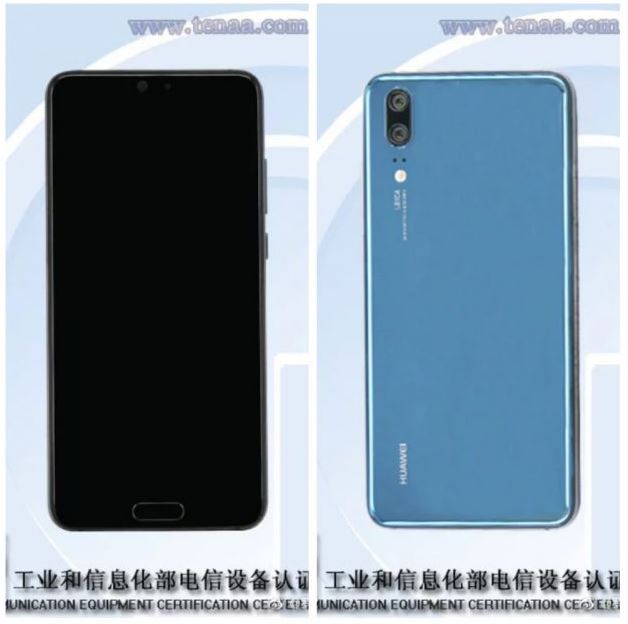 Huawei P20 front e back