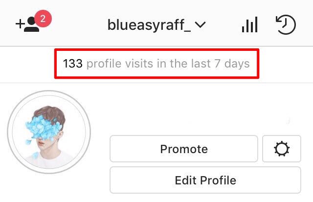 Instagram profile visits