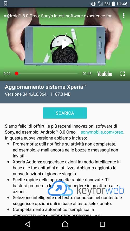 Sony Xperia X Compact, Android 8.0 Oreo in Italia: le novità