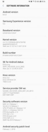 android 8.0 Oreo per Galaxy S8 Plus