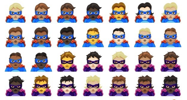 emoji supereroi
