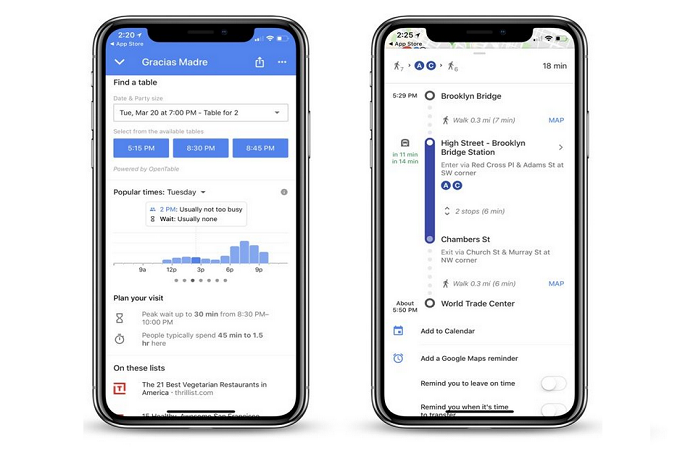 Google Maps su iPhone X