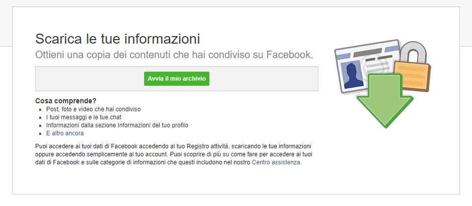 archivio Facebook