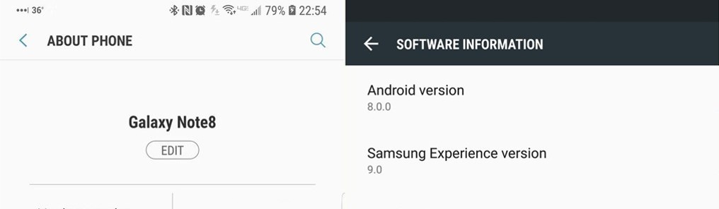 Android Oreo Note 8