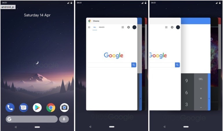 Barra di navigazione Android
