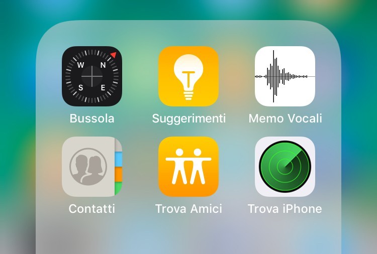 suggerimenti iOS