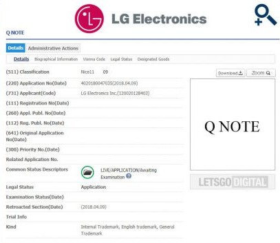 LG Q Note