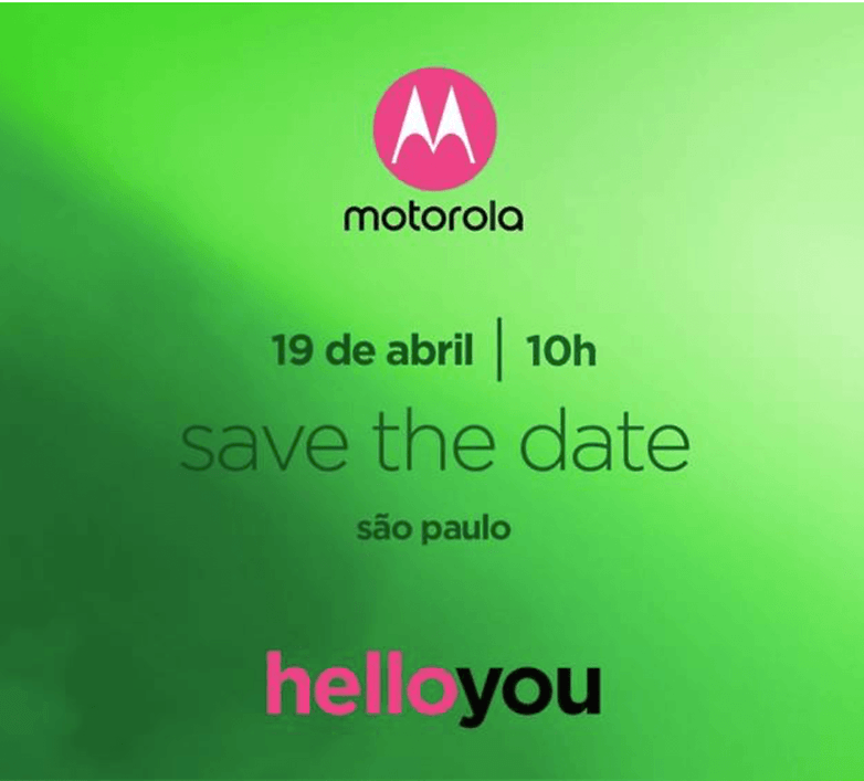 Motorola Moto G6 save the date