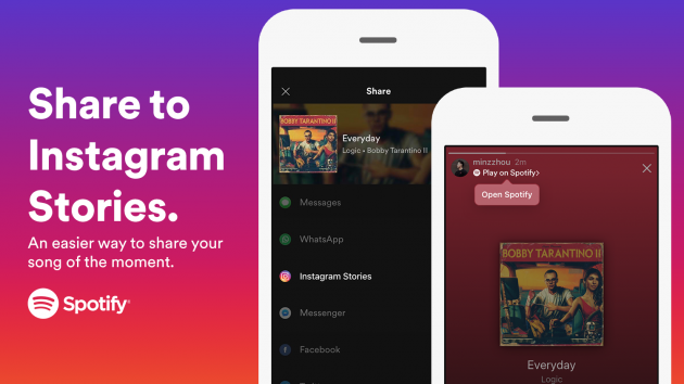 Spotify e Instagram insieme per condividere i brani con gli amici