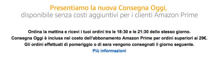 A Milano arriva Amazon “Consegna Oggi”