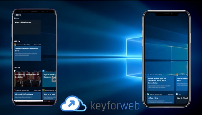 Windows 10 April 2018 Timeline Android iOS