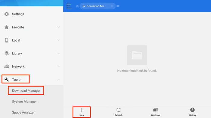 ES File Explorer - Nuovo
