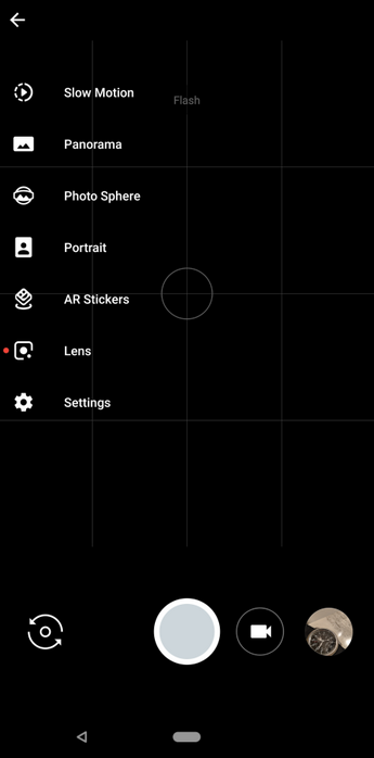 Google Lens su app Fotocamera