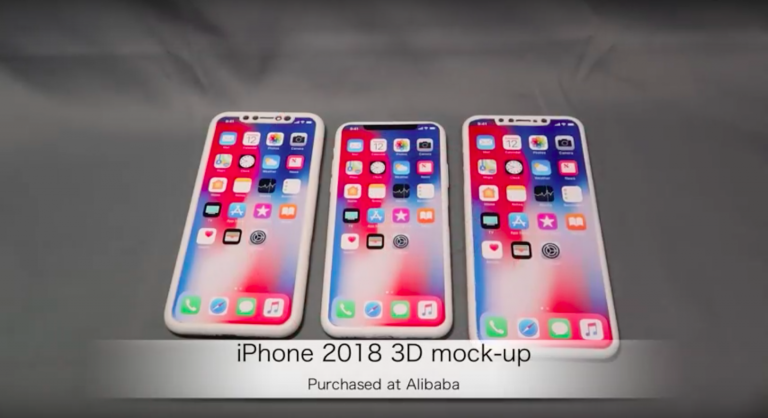 Ecco i primi mockup dei tre iPhone del 2018