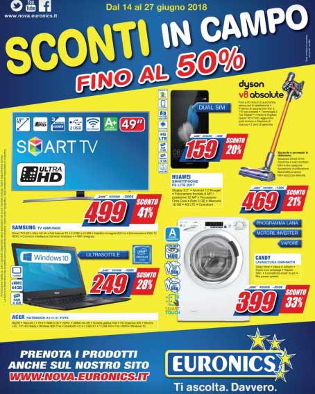 nuovo volantino Euronics Nova