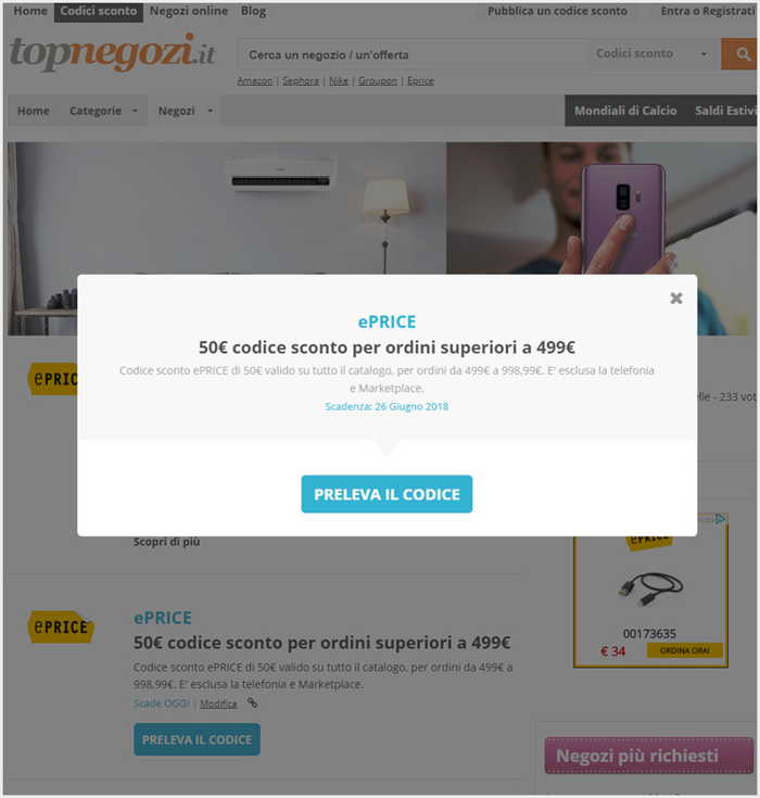 topnegozi buoni sconto
