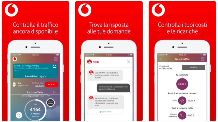 L’app My Vodafone cambia look su iOS e Android