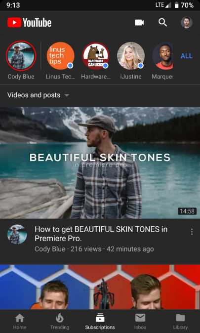 Youtube dark mode