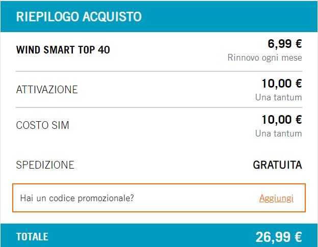 Wind smart top 40 riepilogo