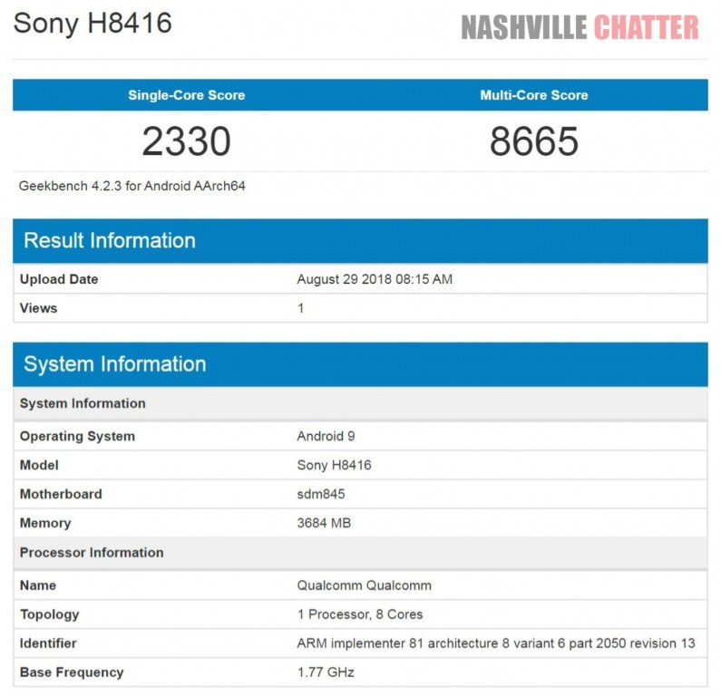 xz3 geekbench