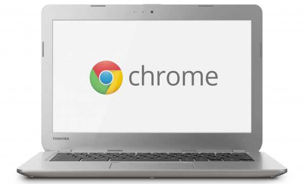 Esempio di Chromebook con sfondo Chrome Esempio di Chromebook con sfondo Chrome
