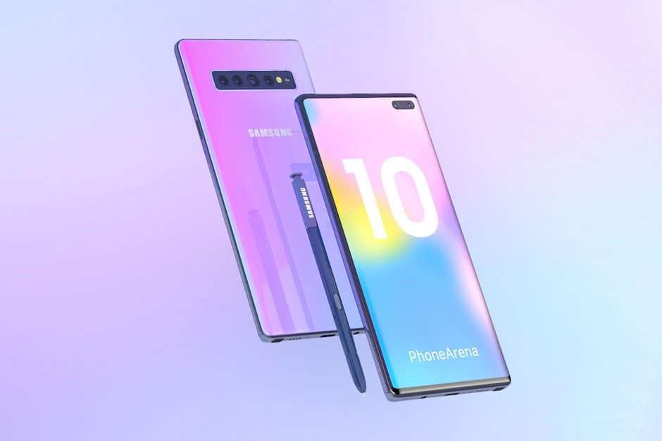 Samsung Galaxy Note 10 render