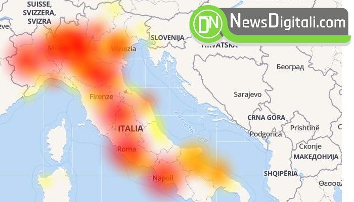 Wind Down Con Forti Problemi In Tutta Italia Newsdigitali Com