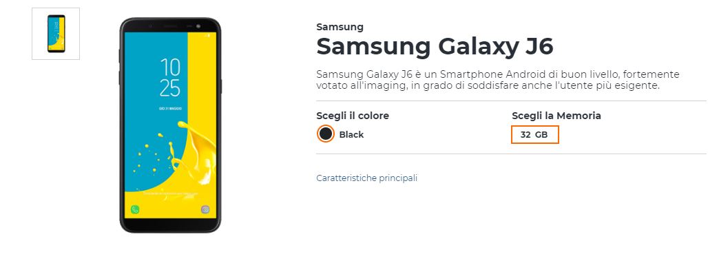 Come avere Samsung Galaxy J6 con Wind a meno di 1 euro al mese