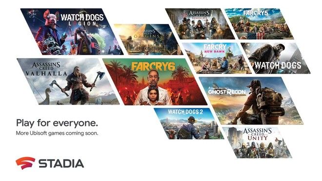 Google Stadia: 11 giochi di Ubisoft in arrivo nel catalogo