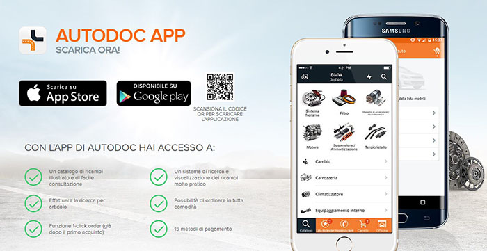 Trova i pezzi di ricambio della tua auto con AUTODOC