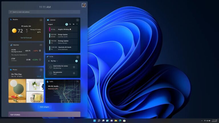 Windows 11: modifiche in arrivo per i widget, ecco i cambiamenti