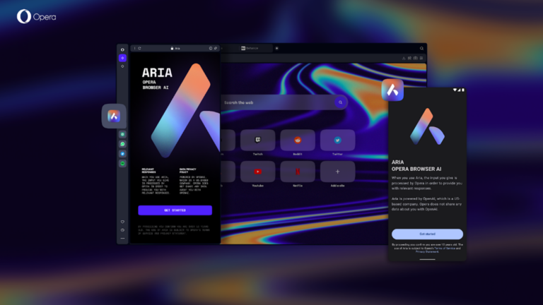 Opera presenta Aria, il nuovo browser dotato di IA